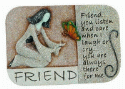 Friend Art Stone Plaque