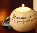 Comfort Candle Happiness 3.5" Round Candle #05536 - NEW!