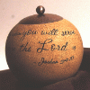 Comfort Candle Serve the Lord 4" Round Candle #05683