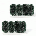 Department 56 Accessories Row-O-Frosted Topiaries Set of 2 810843 - NEW!