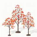 Department 56 Accessories Village Autumn Maple Trees Set of 3 810845 - NEW!