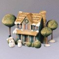 Foundations Lighted Village House Set Of 6 104346 - NEW!