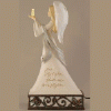 Foundations Lighted Angel Advent Figurine  Retired 118160