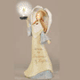 Foundations Lighted Angel with Candle Figurine Retired 118143