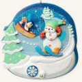 Downhill Fun 2008 Hallmark Ornament QP1124