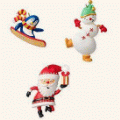 Santa's Merry Crew 2008 Hallmark Ornament QP1141