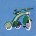 1935 Steelcraft Streamline Velocipede Sidewalk Cruisers 1st in Series 1997 Easter Hallmark Ornament QEO8632