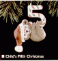 Childs 5th Teddy Collection 1995 Hallmark Ornament QX5637
