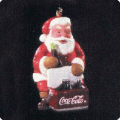 Coca-Cola Cool Santa 1995 Miniature Hallmark Ornament QXC4457