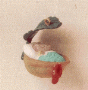 Baby's 1st Christmas Miniature 1995 Hallmark Ornament QXM4027