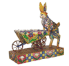 Jim Shore Bunny With Wheelbarrow Easter Figurine "A Bunny's Work Is Never Done" 4001849