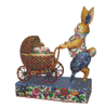 Jim Shore Bunny Pushing Stroller Easter Figurine "You're A Good Egg" 4001851