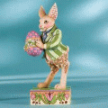 Jim Shore Bunny Holding Egg Easter Figurine "Colorful Delights" 4007542