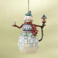Jim Shore Cat Snowman Hanging Ornament 4014454 - NEW!