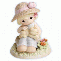 Precious Moments August Poppy Peaceful Retired 101523