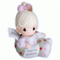 Precious Moments Baby's First Christmas - Girl - Dated 2007 710005
