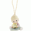 Precious Moments Baby's First Christmas 2009 Girl Dated Ornament 910005 - NEW!