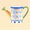 Blue Posies Yankee Candle Ceramic Wax Potpourri Burner