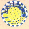 Blue Posies Yankee Candle Ceramic Large Candle Tray